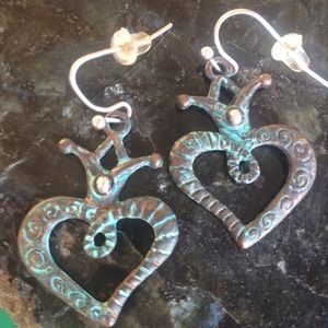 Country love earrings!