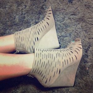 Awesome suede wedges