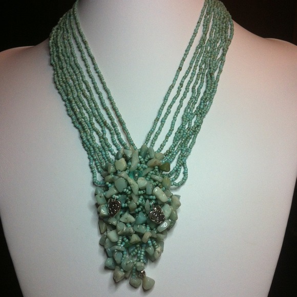 Jewelry - #19.  3pc Amazonite necklace,earrings&bracelet set
