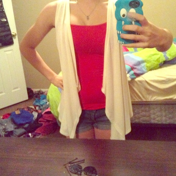 Cream and floral coverup