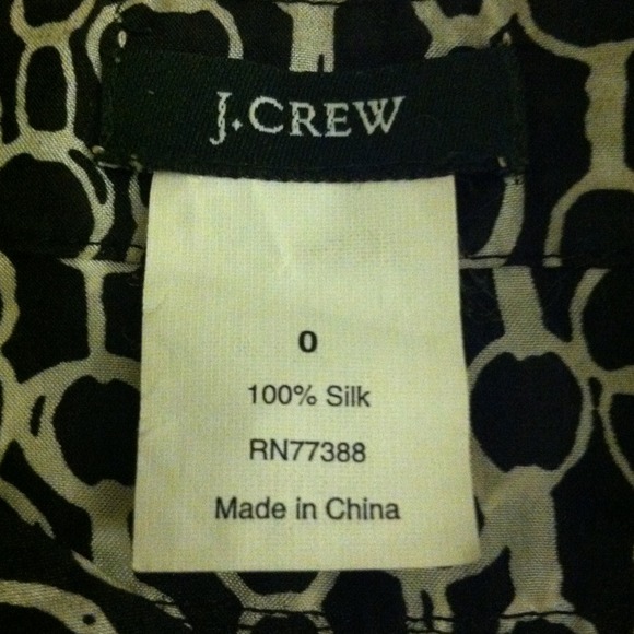 J crew silk top size 0 - Picture 4 of 4