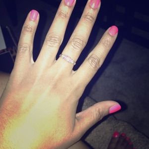 Gold birthstone amethyst ring !! 😍