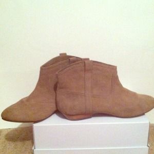 H&M Taupe Ankle Booties, 10