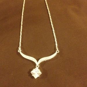 16" silver necklace