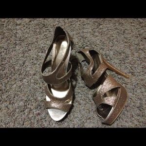 Sparkly heals! Only worn once!