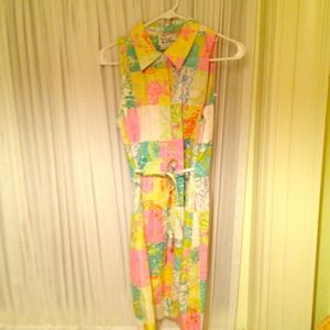 Lilly Pulitzer Pretty! Size 12 classic shirtdress!