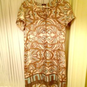 Jcrew size 6 summer silk paisley dress! Like new!