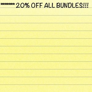 20% off any bundle!!!!!