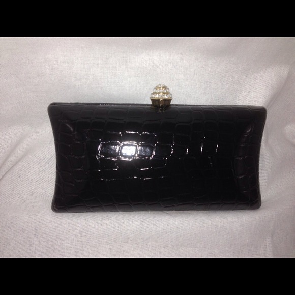 Black Rhinestone Clutch