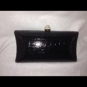 Black Rhinestone Clutch