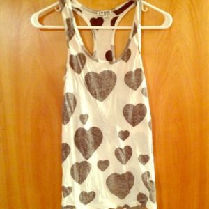 🚓🚨Heart print tank