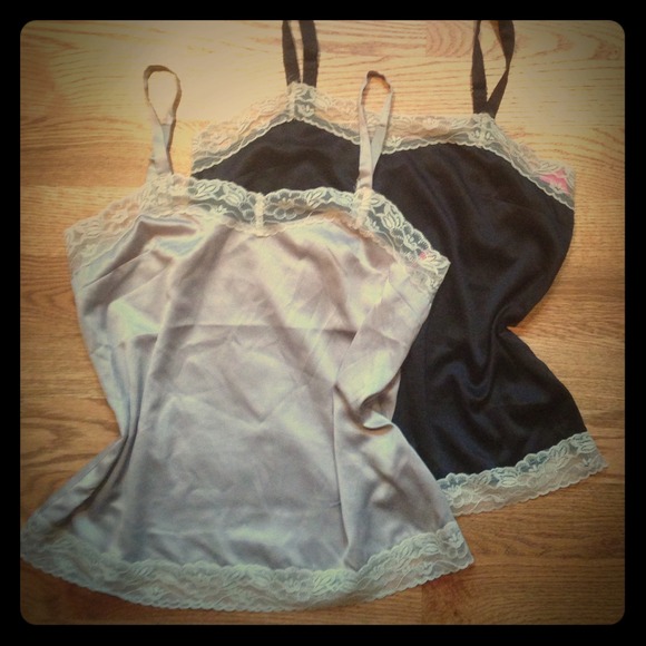 Two Silky, Lacy Tops xhilaration