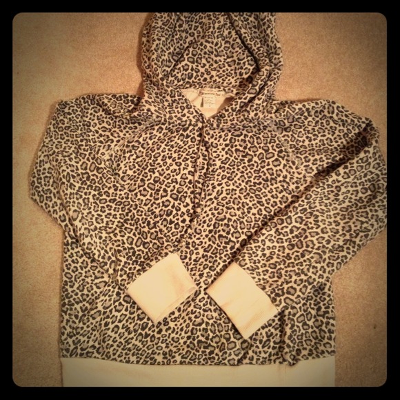 Leopard print hoodie