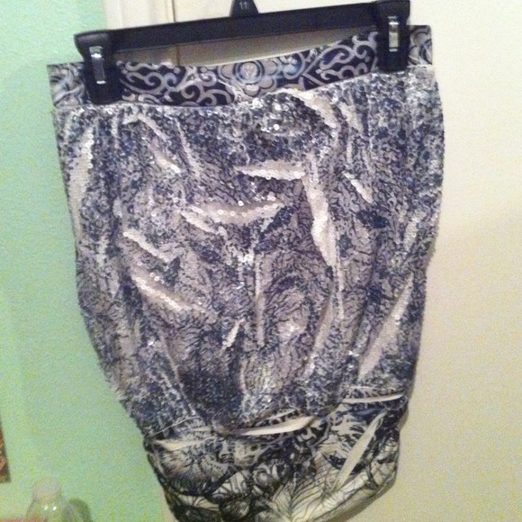 Strapless sequin shirt - Picture 1 of 1