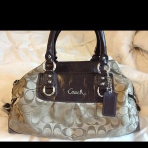 Coach signature ashley large satchel