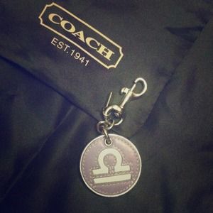 Authentic Coach Libra Keychain
