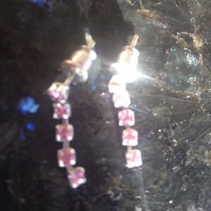 Pretty in pink earrings price reduced