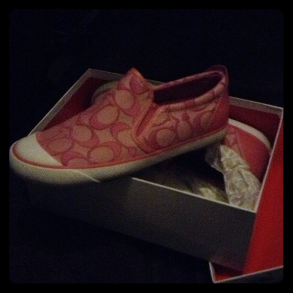 Pink coach shoes!