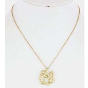 Alphabet Initial Pendant Necklace