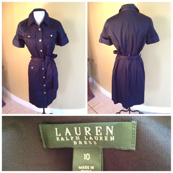 Ralph Lauren belted cargo dress