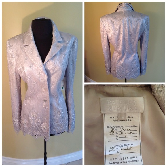 Vintage Badgley Mischka silk jacket