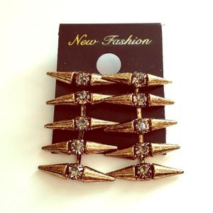 Multiple Spike Rhinestone Earring