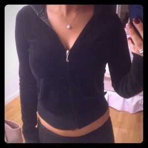 Juicy Couture velour hoodie size small