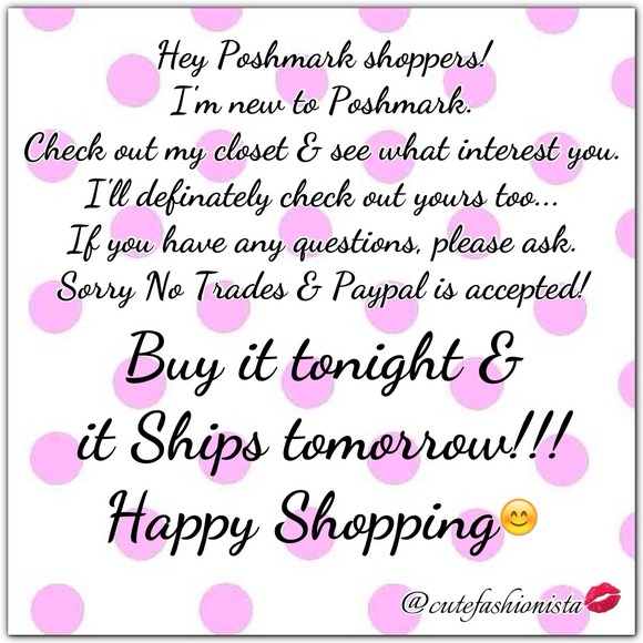 💙NEW TO POSHMARK💋