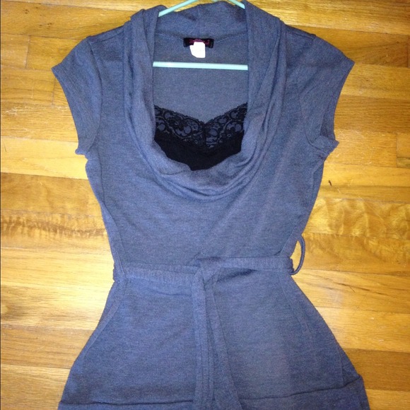 Cute grey long dress/casual shirt