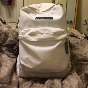 White Jansport Bookbag