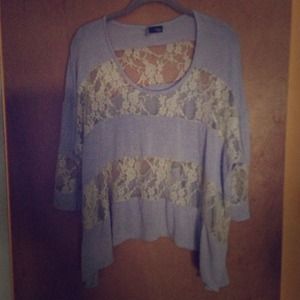 Urban outfitters sparkle and fade high-low shirt