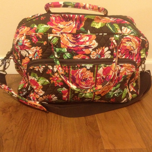 SOLD Vera Bradley Weekender in English Rose - Picture 1 of 3