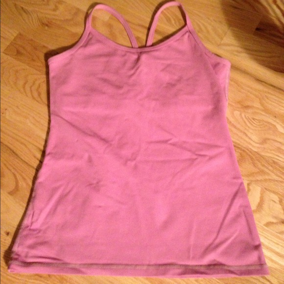 Lululemon power-Y tank, dusty rose, 8!