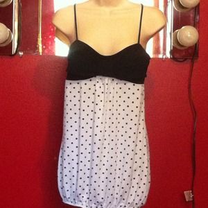 Bow tie Polka Dot Tunic/Mini Dress