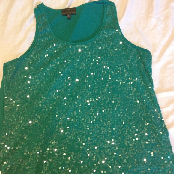 fenn wright Manson Tops - NWOT Teal sequined tank!