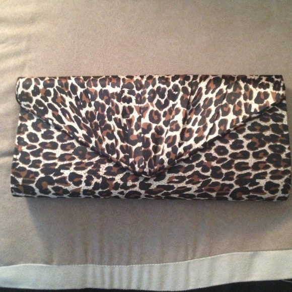 Cheetah print clutch