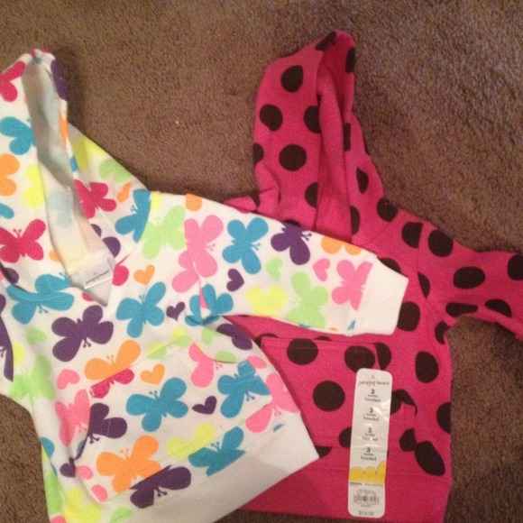 2 jumping beans hoodies size 3 months