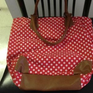 Polka dot tote