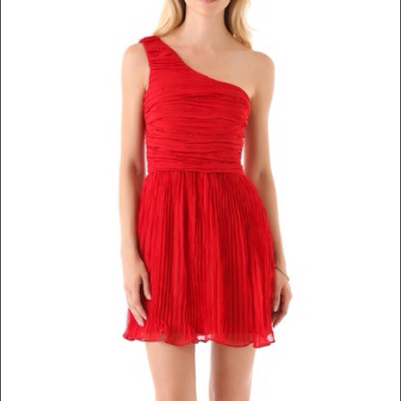 **SOLD** NWT $84 BB dakota one shoulder red dress - Picture 2 of 4