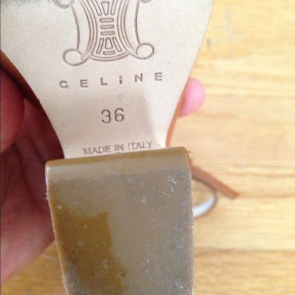 Authentic Celine wedge Sandals - Picture 4 of 4