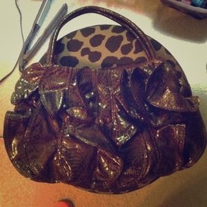 Dark purple hand bag