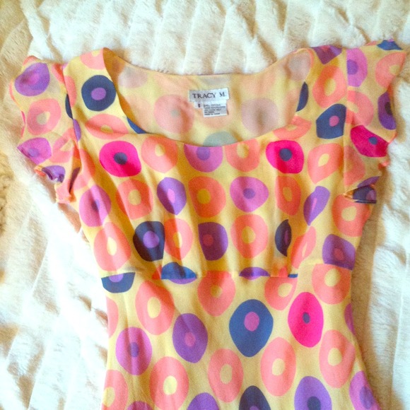 Silk Ruffle sleeve polka dot dress