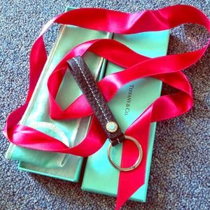 Genuine Leather Tiffany&Co. Key chain