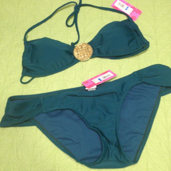 Dark teal bikini