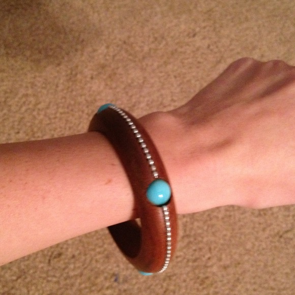 Wooden Style Bangle Bracelet