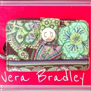 Vera Bradley Turn Lock wallet in Blue Rhapsody