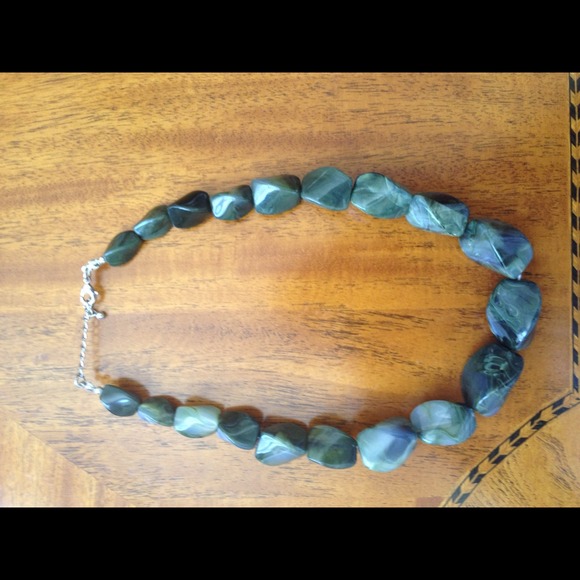 SOLD!! Arden B - Olive Stone Necklace