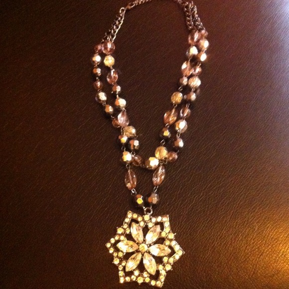 Crystal Flower Necklace