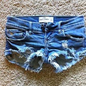 Denim shorts