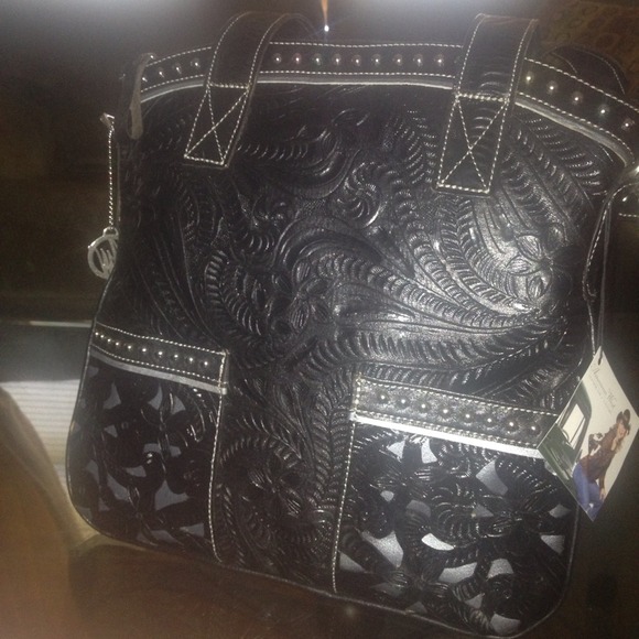 Handbags - HOLD 💕 American West Hand Tooled Leather Handbag